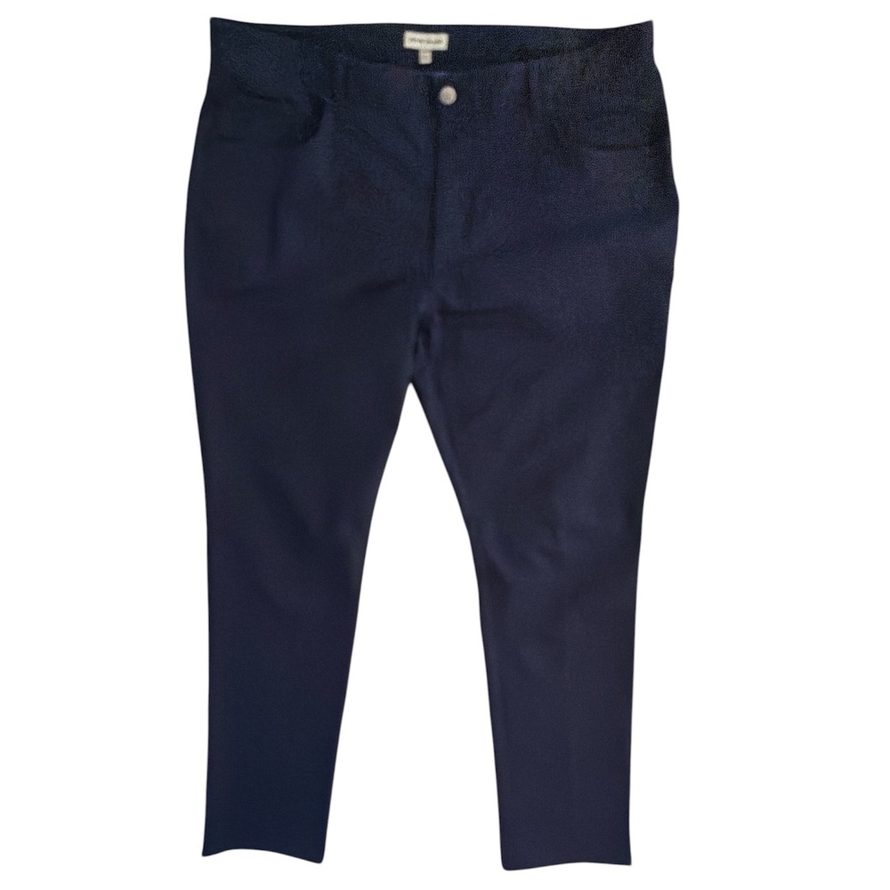 Peter Millar Pilot Performance Pants Mens 40x32 Navy Blue 5-Pocket Golf Trousers